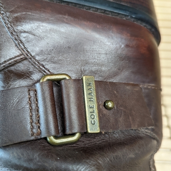 Cole Haan "Champlain" side zip faux fur trim, waterproof women's sz 8.5B distres - Picture 5 of 12